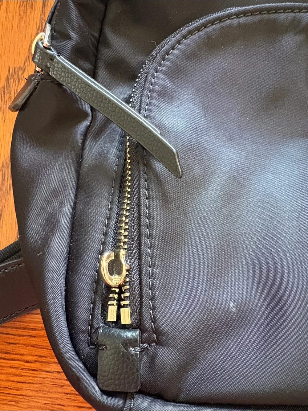 kate spade black nylon mini backpack